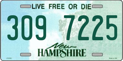 NH license plate 3097225