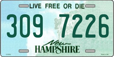 NH license plate 3097226