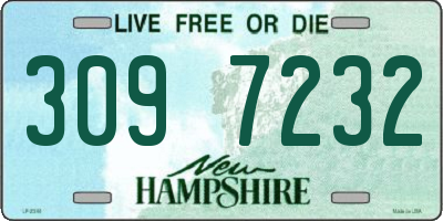 NH license plate 3097232