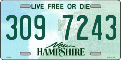 NH license plate 3097243