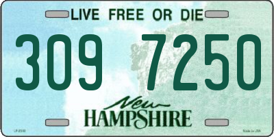 NH license plate 3097250