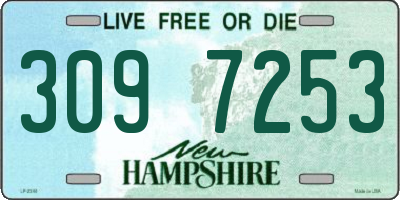 NH license plate 3097253