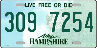 NH license plate 3097254
