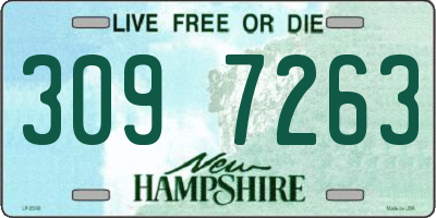 NH license plate 3097263