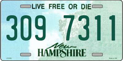 NH license plate 3097311