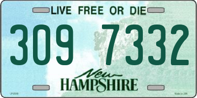 NH license plate 3097332