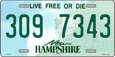 NH license plate 3097343