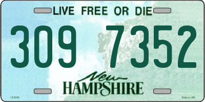 NH license plate 3097352