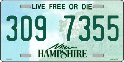 NH license plate 3097355