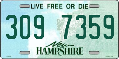 NH license plate 3097359