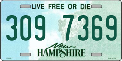 NH license plate 3097369