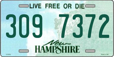 NH license plate 3097372