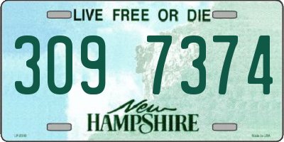 NH license plate 3097374