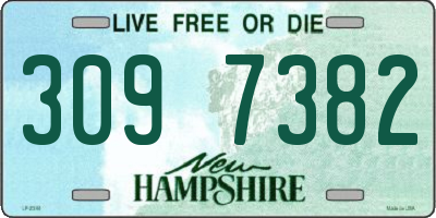 NH license plate 3097382