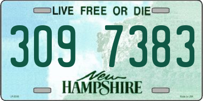 NH license plate 3097383