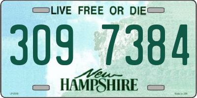 NH license plate 3097384