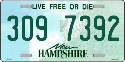 NH license plate 3097392