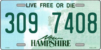 NH license plate 3097408