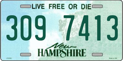 NH license plate 3097413
