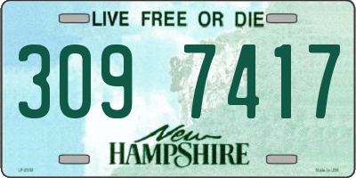NH license plate 3097417