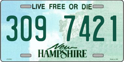 NH license plate 3097421