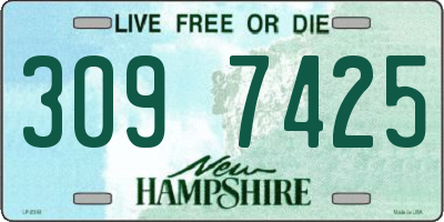 NH license plate 3097425