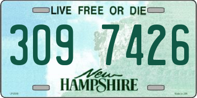 NH license plate 3097426