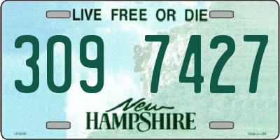 NH license plate 3097427