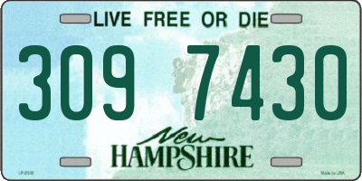 NH license plate 3097430