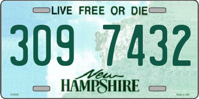NH license plate 3097432