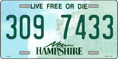 NH license plate 3097433
