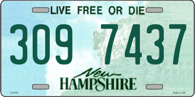 NH license plate 3097437