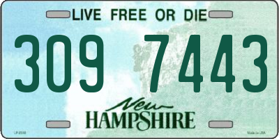 NH license plate 3097443