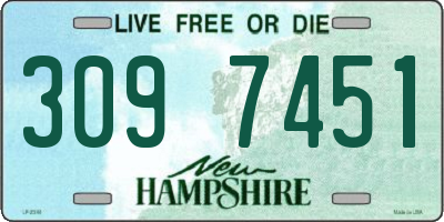 NH license plate 3097451