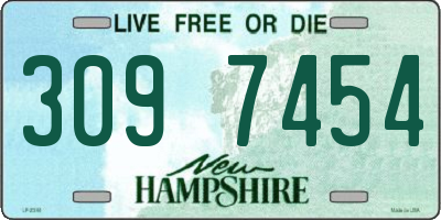 NH license plate 3097454