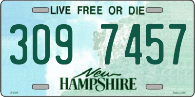 NH license plate 3097457