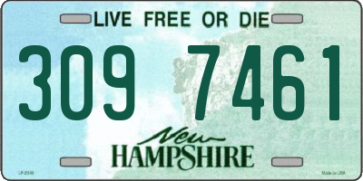 NH license plate 3097461