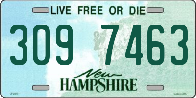 NH license plate 3097463