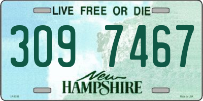 NH license plate 3097467