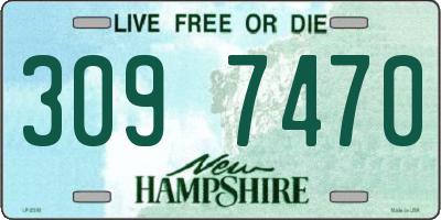 NH license plate 3097470
