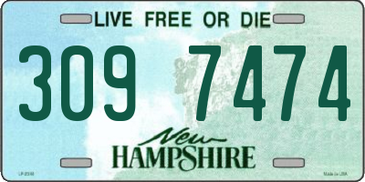 NH license plate 3097474