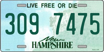 NH license plate 3097475