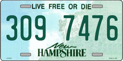 NH license plate 3097476