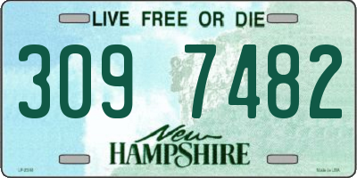NH license plate 3097482