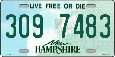 NH license plate 3097483