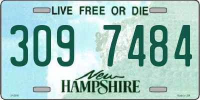 NH license plate 3097484