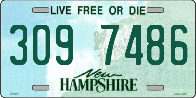 NH license plate 3097486