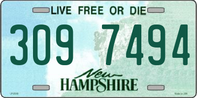 NH license plate 3097494