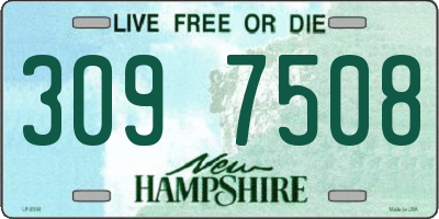 NH license plate 3097508