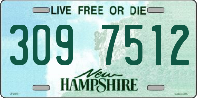 NH license plate 3097512